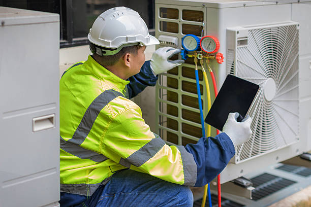 Professional Hvac technician working in Ellsworth, ME